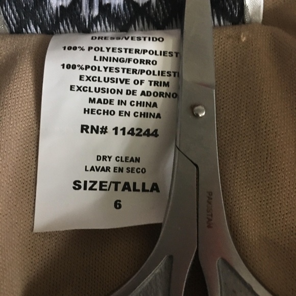 ELIZA J CHOCOLATE & GOLD DOTS TULLE DRESS SZ 6 - Picture 7 of 8